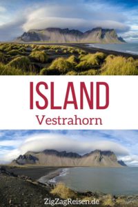 Berg Vestrahorn Island reisen Pin2