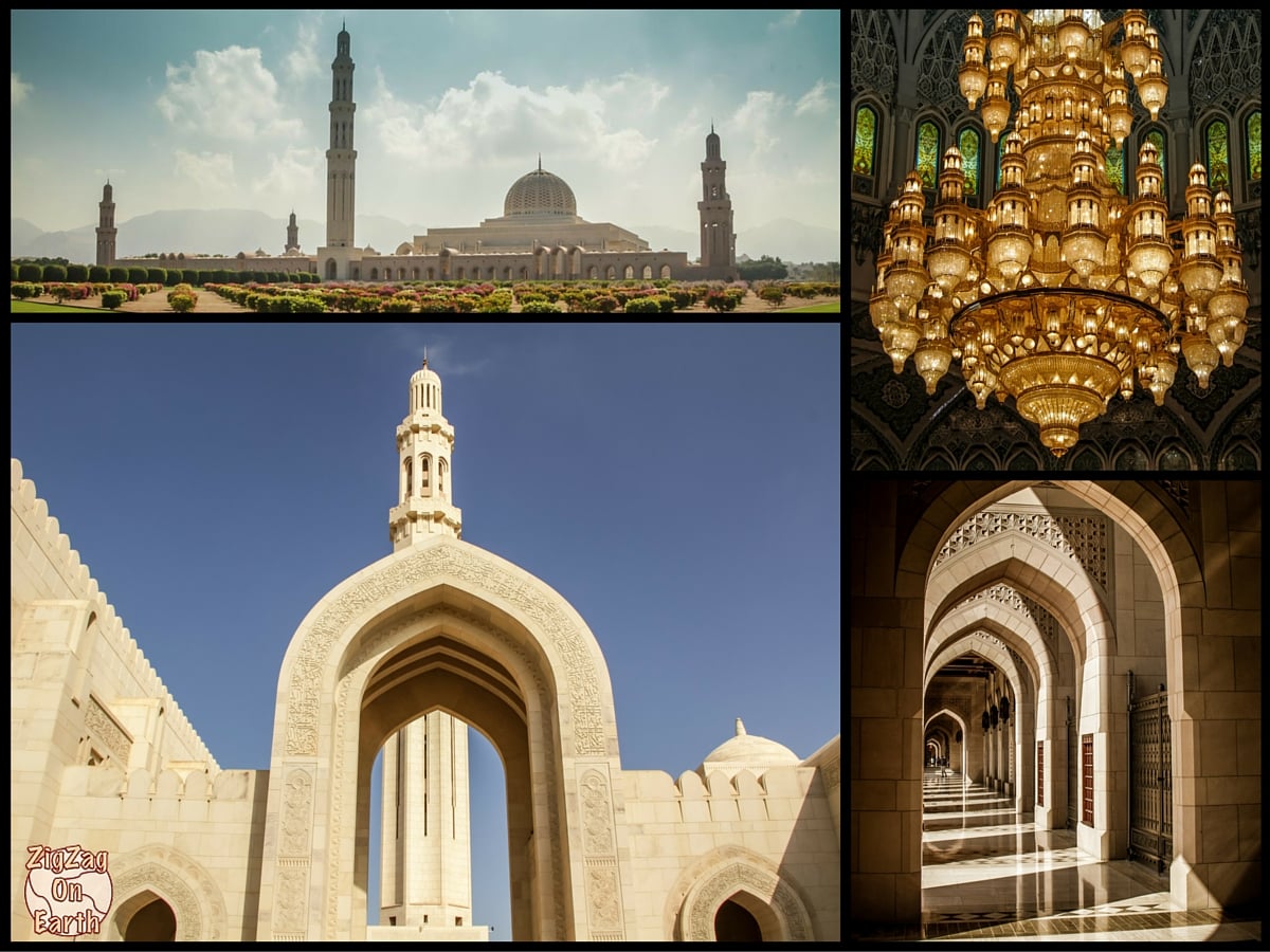 Oman Sehenwurdigkeiten Muscat - Qabus Moschee