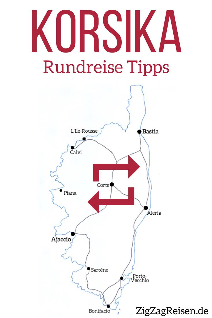 Pin RoadTrip Korsika Tipps Rundreise