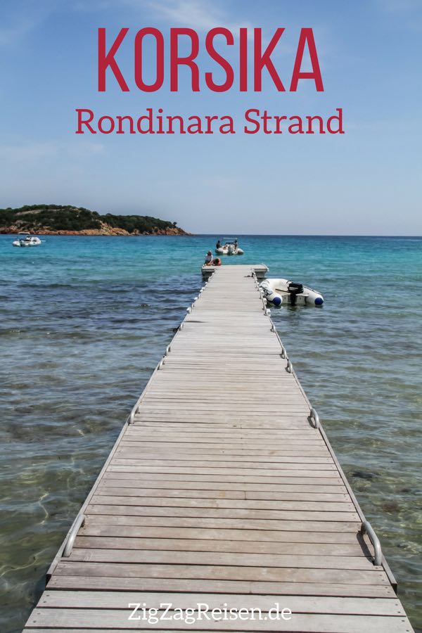 Pin Strand Rondinara Beach Korsika reisen