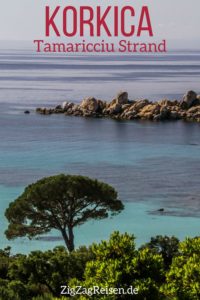 Pin Tamaricciu Strand Korsika reisen