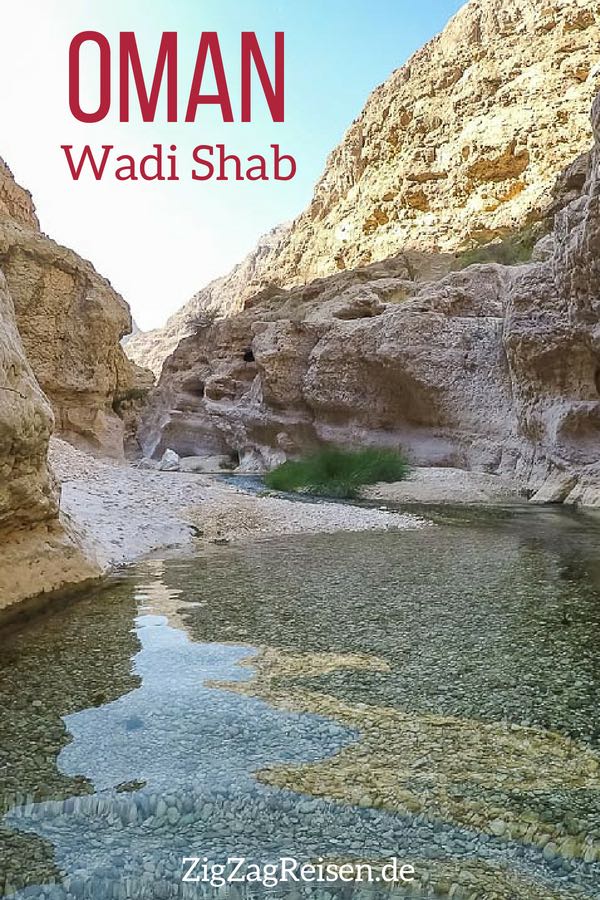 Pin Wadi Shab Oman Reisen