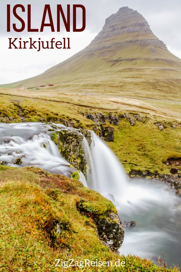 Pin Wasserfall Kirkjufell Island Reisen