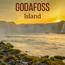 Wasserfall Godafoss Island reisen