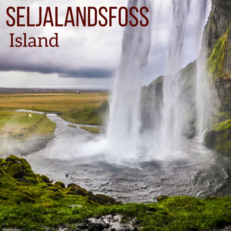 Wasserfall Seljalandsfoss Island reisen