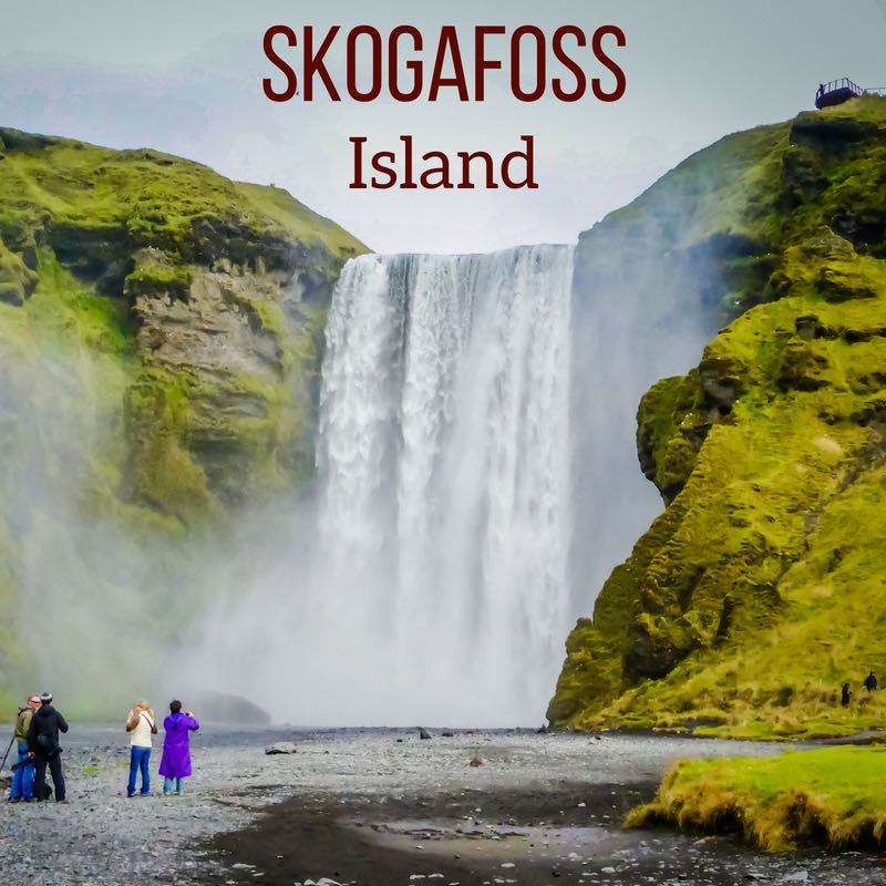Wasserfall Skogafoss Island reisen