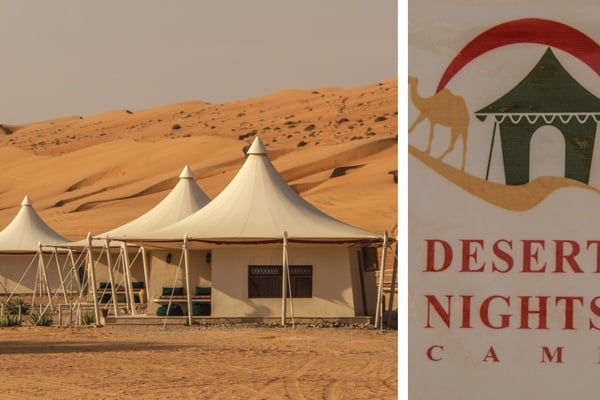 Wahiba Sands Wuste camp Desert camp Oman