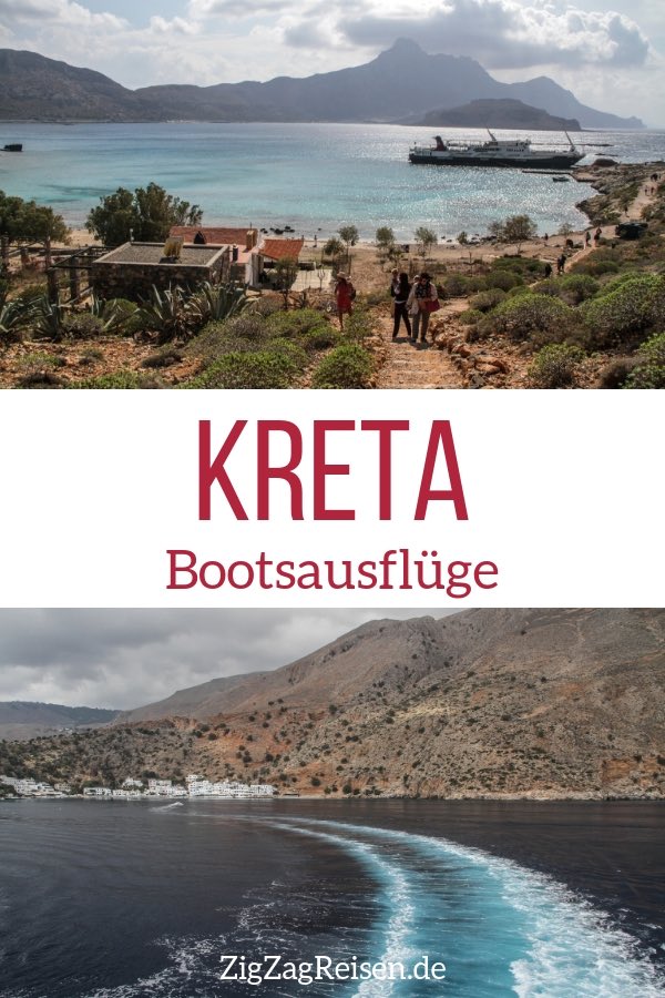 Bootstour Ausfluge Kreta Reisen Pin