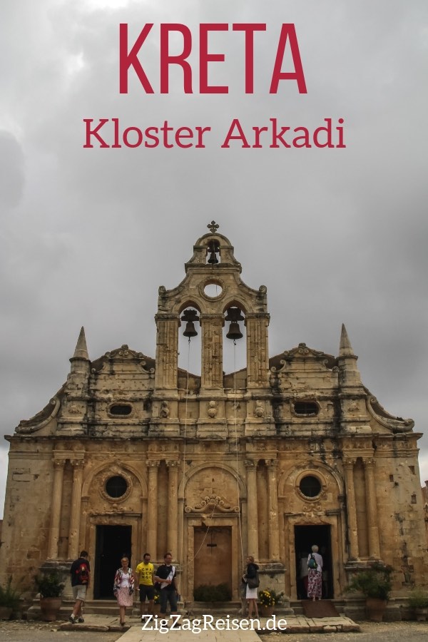 Kloster Arkadi Kreta reisen Pin