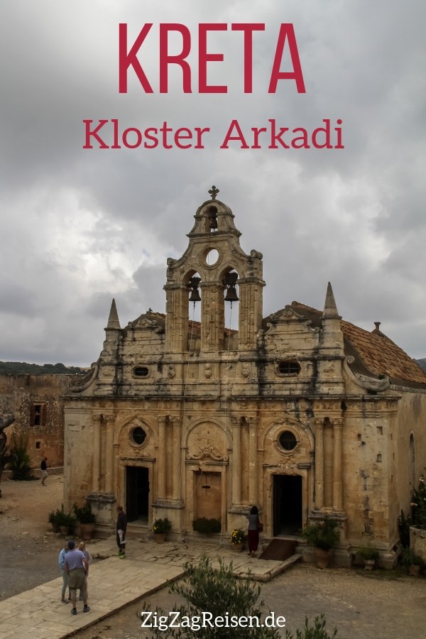 Kloster Arkadi Kreta reisen Pin