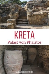 Ruinen Palace Phaistos Kreta reisen Pin
