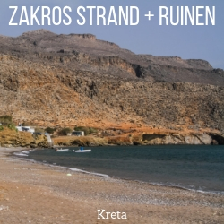 Ruinen Strand Kato zakros Kreta reisefuhrer