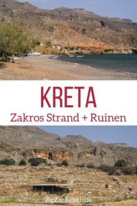 Ruinen Strand Kato zakros Kreta reisen Pin