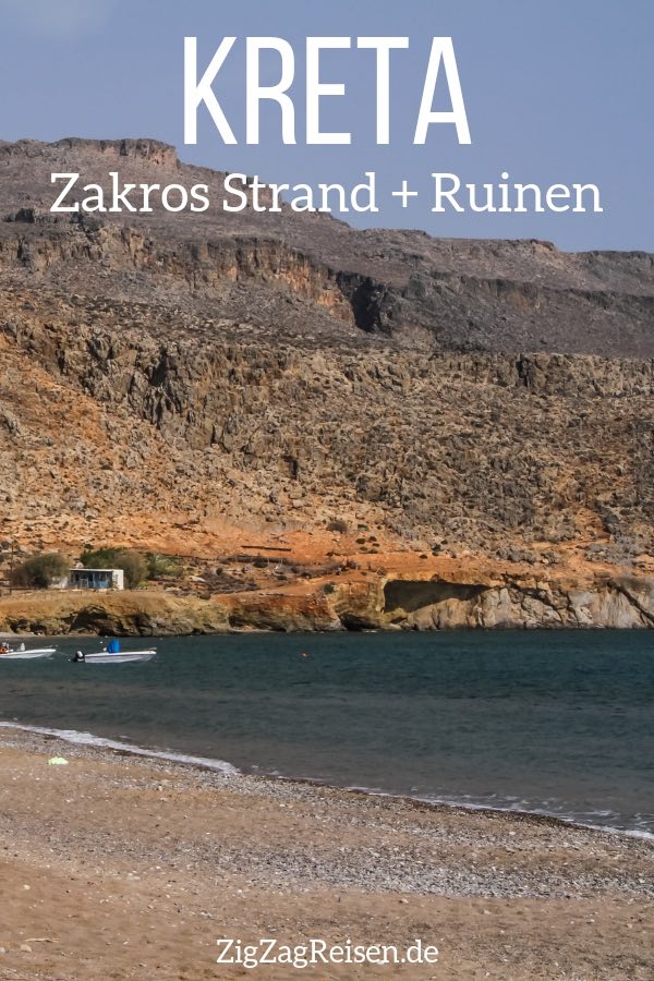 Ruinen Strand Kato zakros Kreta reisen