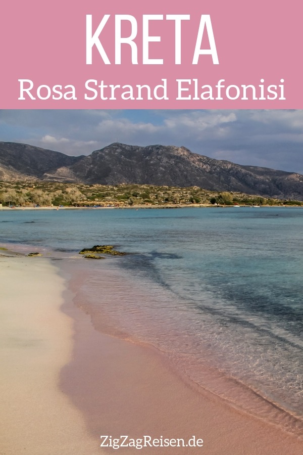 Strand Elafonisi Kreta reisen Pin2