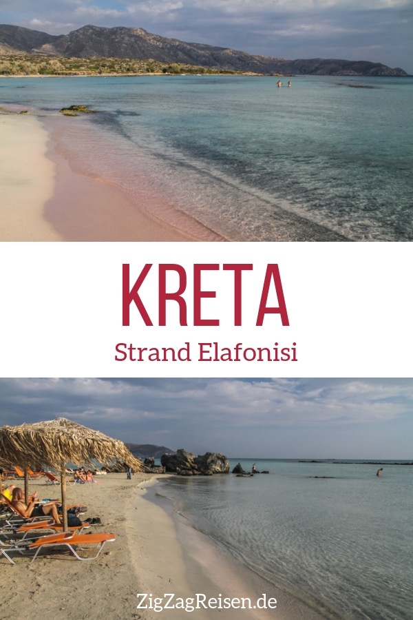 Strand Elafonisi Kreta reisen