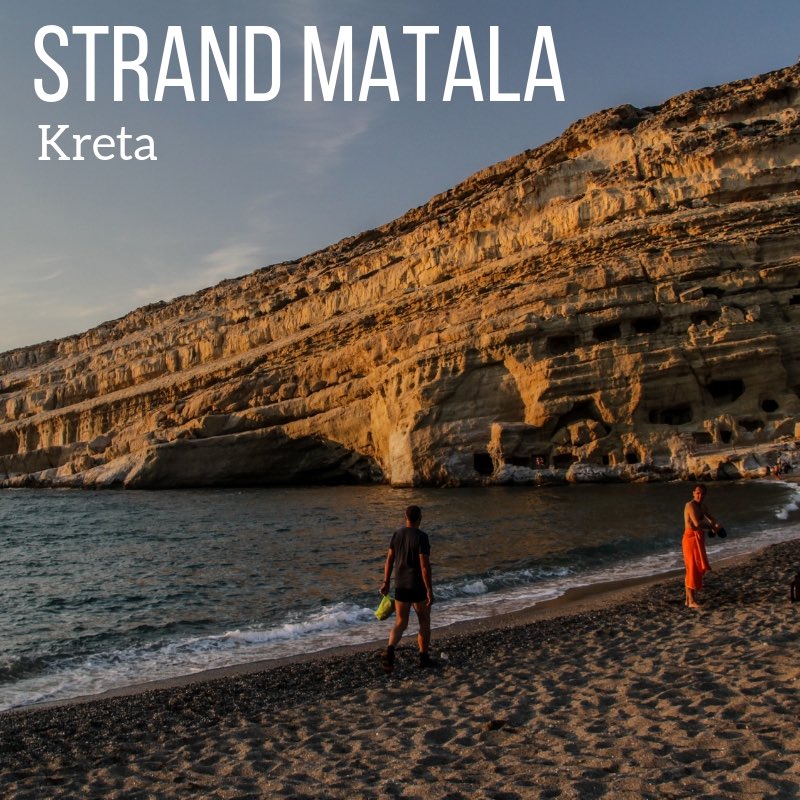 Strand Matala Kreta reisefuhrer