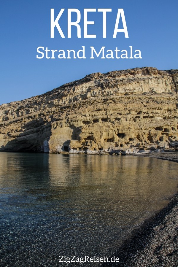 Strand Matala Kreta reisen Pin2
