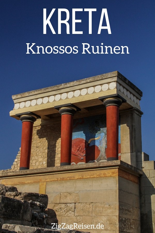 ruinen palace Knossos kreta reisen Pin