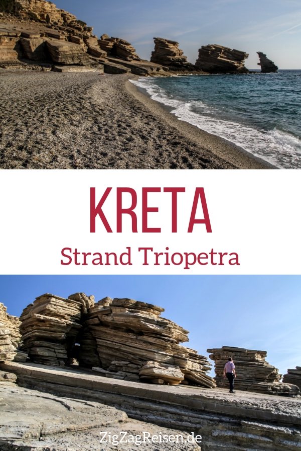 Strand Triopetra Beach Kreta Reisen Pin
