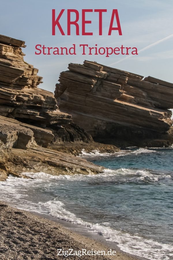 Strand Triopetra Kreta Reisen Pin2