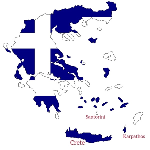 Griechenland Kreta Karte