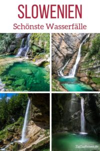 Wasserfalle Slowenien reisen Pin
