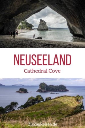 Cathedral Cove Neuseeland reisen pin