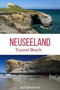 Strand Tunnel Beach Neuseeland reisen pin
