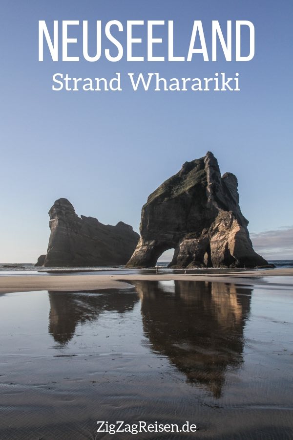Strand Wharariki beach Neuseeland Reisen