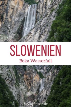 Boka Wasserfall Slowenien reisen