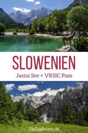 Jasna See VRSIC Pass Slowenien reisen