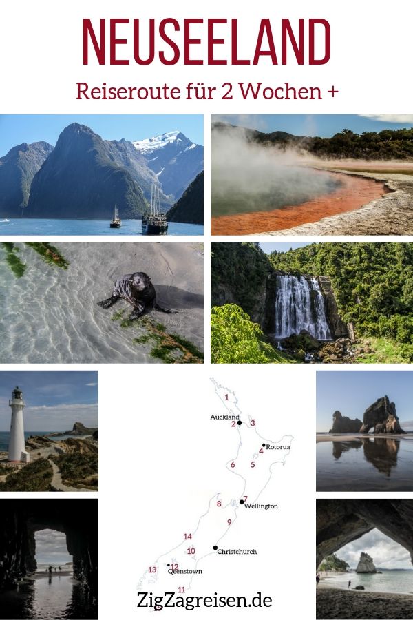Reiseroute Reisetipps Neuseeland reisen