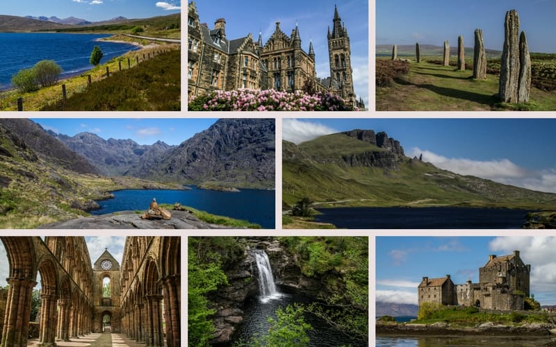 Example pictures road trip Scotland ebook