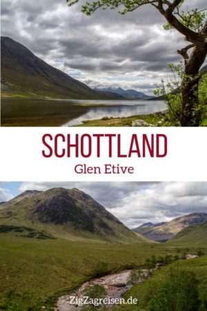 Highlands Glen Etive Schottland reisen Pin2