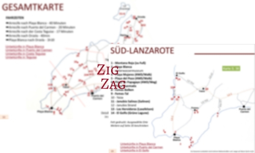 Karte reisefuhrer Lanzarote