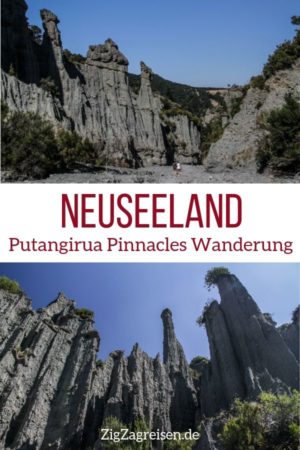 Putangirua Pinnacles Wanderung Neuseeland reisen Pin2