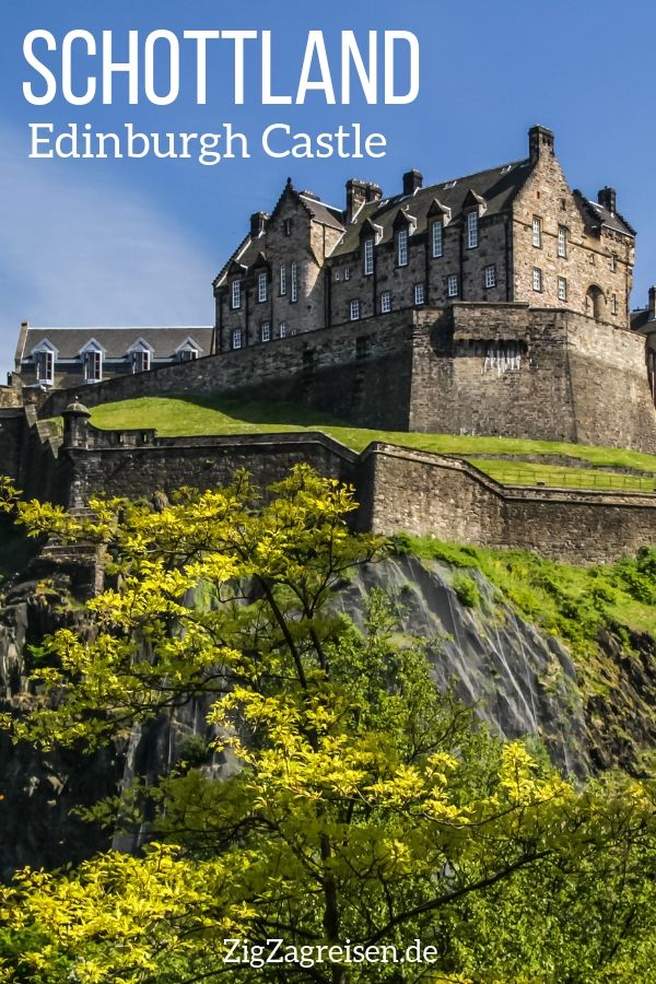 Schloss Edinburgh Castle Schottland Reisen Pin