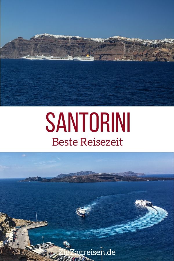 Beste Reisezeit Santorini reisen Pin2