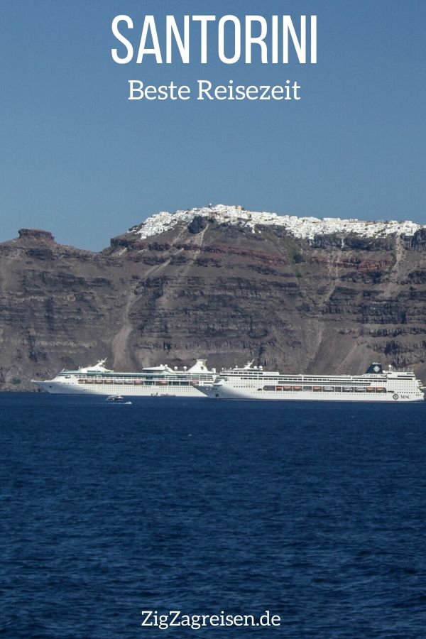 Beste Reisezeit Santorini reisen Pin3