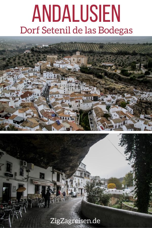 Dorf Setenil de las Bodegas Andalusien reisen Pin