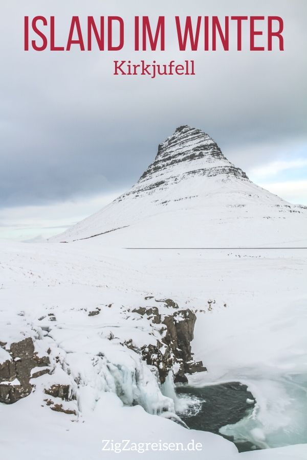 Kirkjufell Winter Island reisen Pin Kirkjufell Winter Island reisen Pin