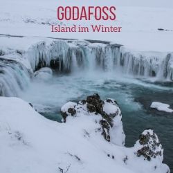 wasserfall Godafoss Winter Island reisefuhrer