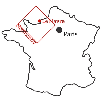 Karte Le Havre Standort