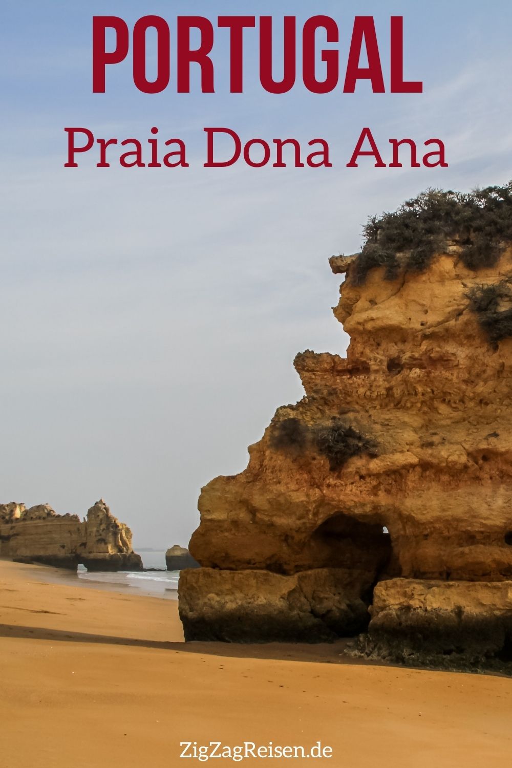 Praia da Dona Ana Strand Portugal reisen Pin2