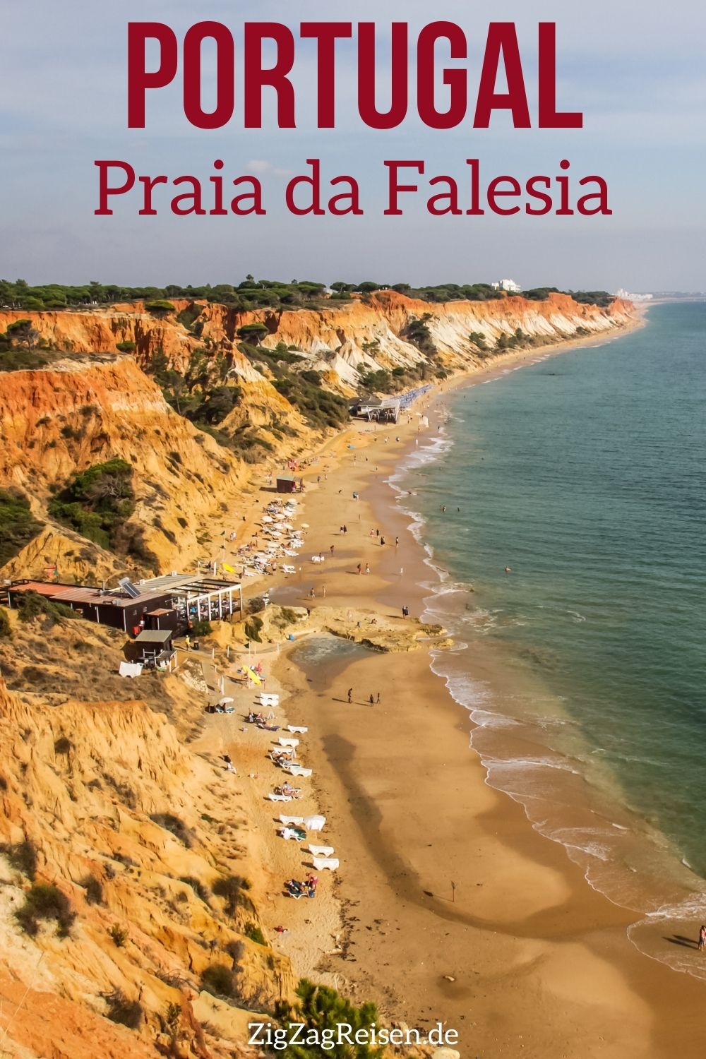 Praia da Falesia Strand Portugal reisen Pin1