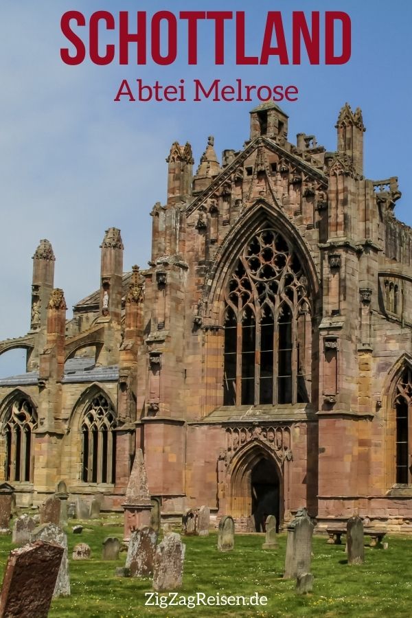 Abtei Melrose Abbey Schottland Pin1