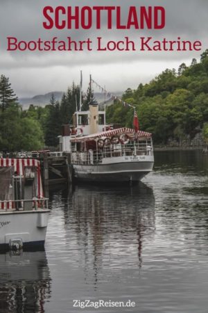 Bootsfahrt Loch Katrine Schottland Pin1