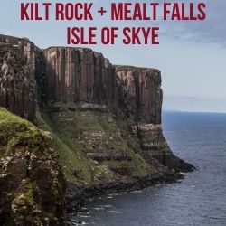 Kilt Rock Mealt falls Skye Schottland