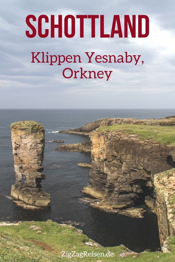 Klippen Yesnaby Orkney Schottland Pin2